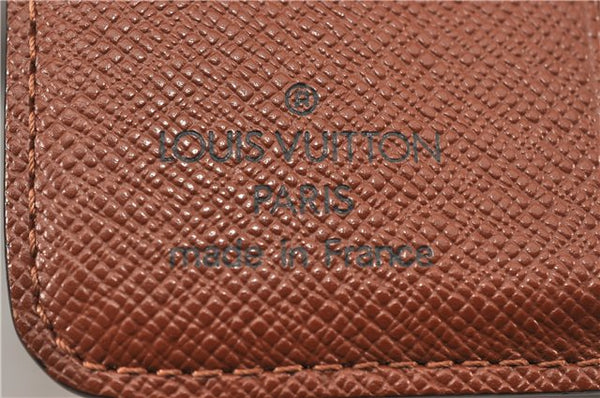 Authentic Louis Vuitton Monogram Compact Zip Bifold Wallet Purse M61667 LV 8063F