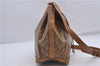 Authentic CELINE Macadam Blason Shoulder Cross Body Bag PVC Leather Beige 8065D
