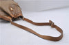 Authentic CELINE Macadam Blason Shoulder Cross Body Bag PVC Leather Beige 8065D