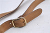Authentic CELINE Macadam Blason Shoulder Cross Body Bag PVC Leather Beige 8065D