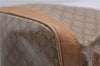 Authentic CELINE Macadam Blason Shoulder Cross Body Bag PVC Leather Beige 8065D