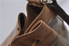 Authentic CELINE Macadam Blason Shoulder Cross Body Bag PVC Leather Beige 8065D