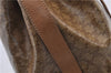 Authentic CELINE Macadam Blason Shoulder Cross Body Bag PVC Leather Beige 8065D