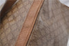 Authentic CELINE Macadam Blason Shoulder Cross Body Bag PVC Leather Beige 8065D