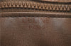 Authentic CELINE Macadam Blason Shoulder Cross Body Bag PVC Leather Beige 8065D