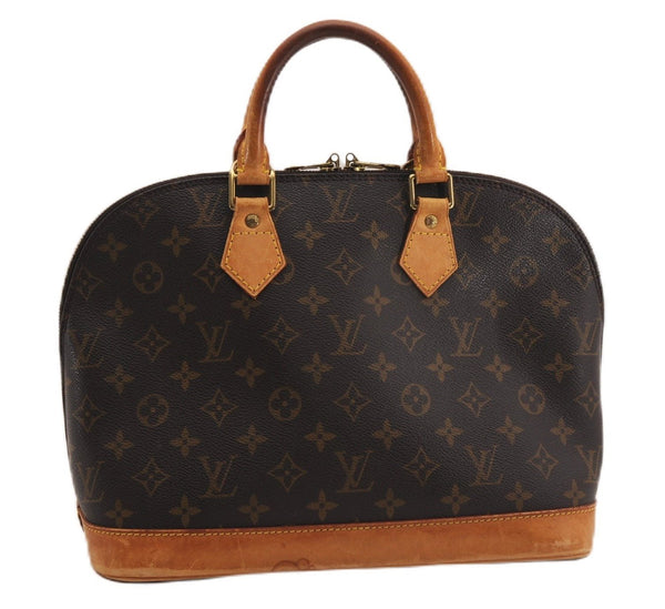 Authentic Louis Vuitton Monogram Alma Hand Bag Purse M51130 LV 8065F