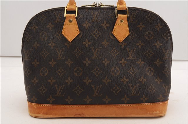 Authentic Louis Vuitton Monogram Alma Hand Bag Purse M51130 LV 8065F