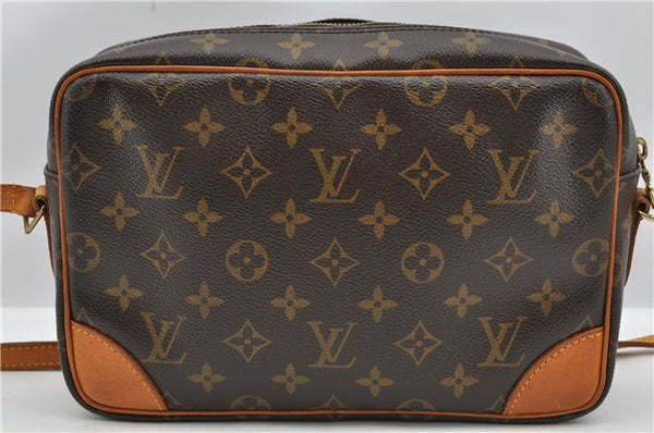 Authentic Louis Vuitton Monogram Trocadero 27 Shoulder Cross Bag M51274 LV 8066F