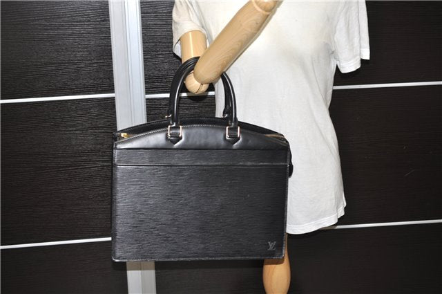 Authentic LOUIS VUITTON Epi Riviera Hand Bag Black M48182 LV 8068C