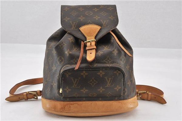 Authentic Louis Vuitton Monogram Montsouris MM Backpack M51136 LV 8069F