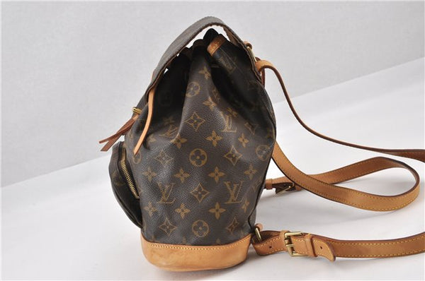 Authentic Louis Vuitton Monogram Montsouris MM Backpack M51136 LV 8069F