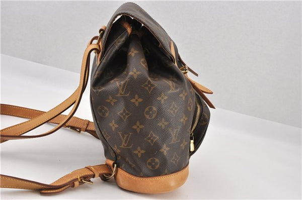 Authentic Louis Vuitton Monogram Montsouris MM Backpack M51136 LV 8069F