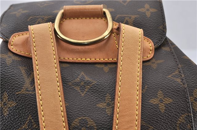 Authentic Louis Vuitton Monogram Montsouris MM Backpack M51136 LV 8069F