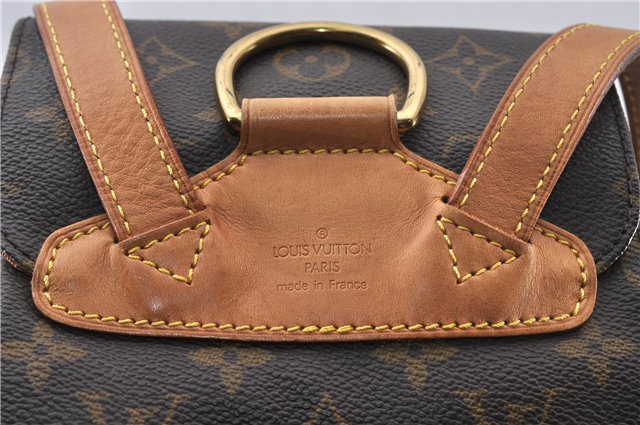 Authentic Louis Vuitton Monogram Montsouris MM Backpack M51136 LV 8069F