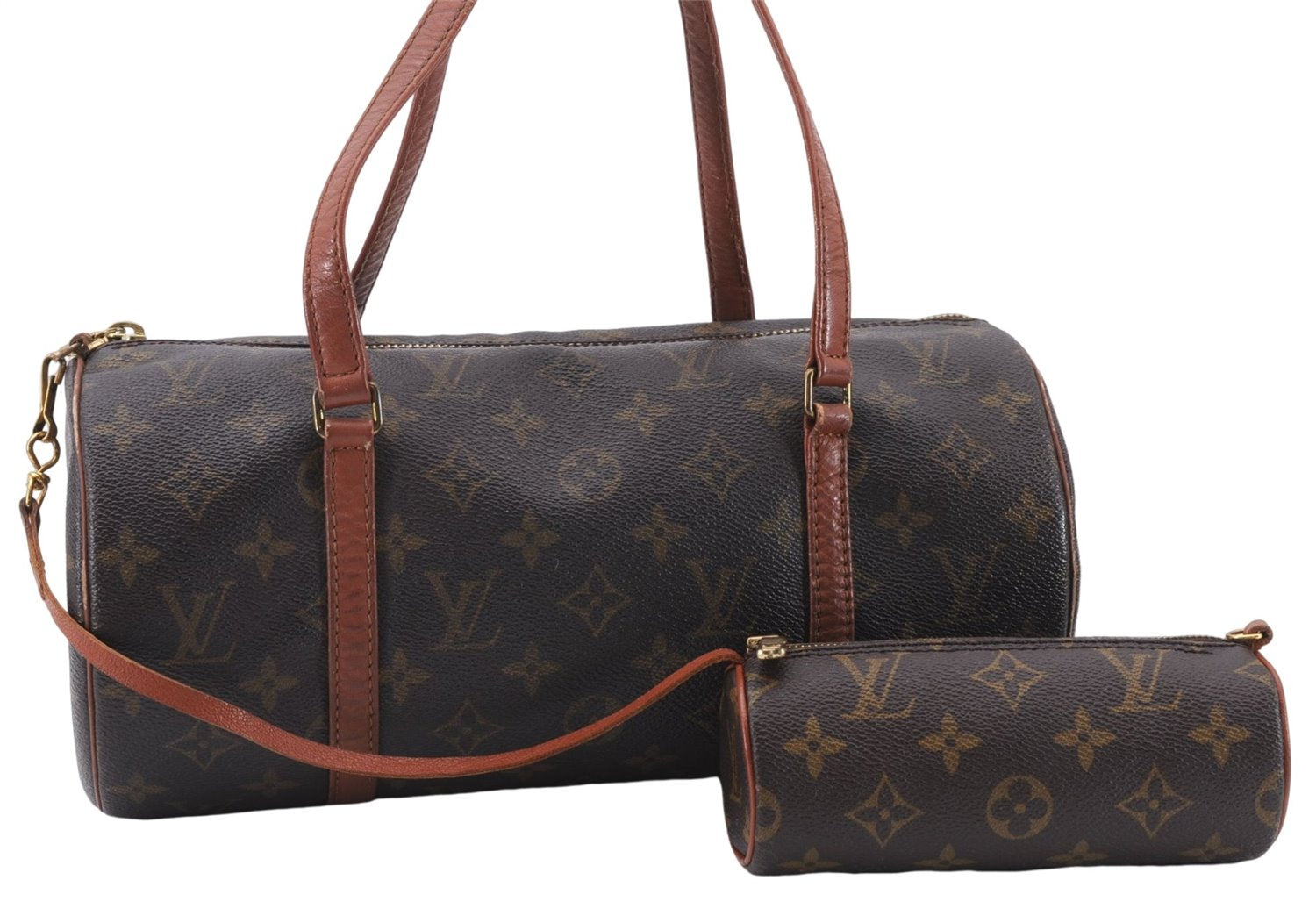Authentic Louis Vuitton Monogram Papillon 30 Hand Bag Old Model LV 8070E