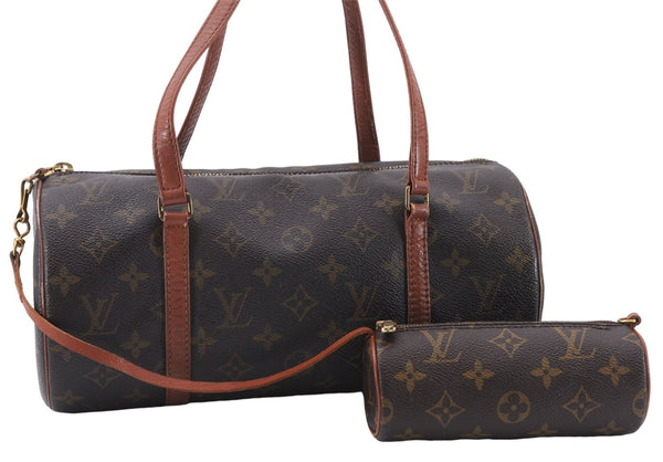 Authentic Louis Vuitton Monogram Papillon 30 Hand Bag Old Model LV 8070E