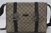 Authentic GUCCI Shoulder Cross Body Bag GG PVC Leather 122373 Brown 8071E
