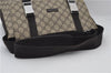 Authentic GUCCI Shoulder Cross Body Bag GG PVC Leather 122373 Brown 8071E