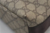 Authentic GUCCI Shoulder Cross Body Bag GG PVC Leather 122373 Brown 8071E