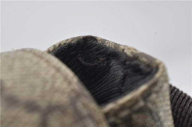 Authentic GUCCI Shoulder Cross Body Bag GG PVC Leather 122373 Brown 8071E