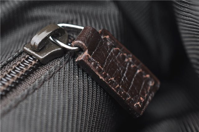 Authentic GUCCI Shoulder Cross Body Bag GG PVC Leather 122373 Brown 8071E