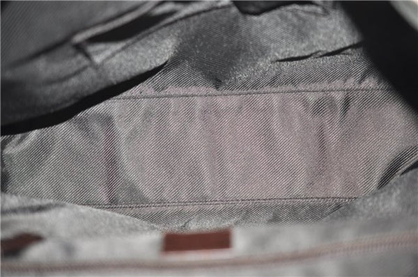 Authentic GUCCI Shoulder Cross Body Bag GG PVC Leather 122373 Brown 8071E