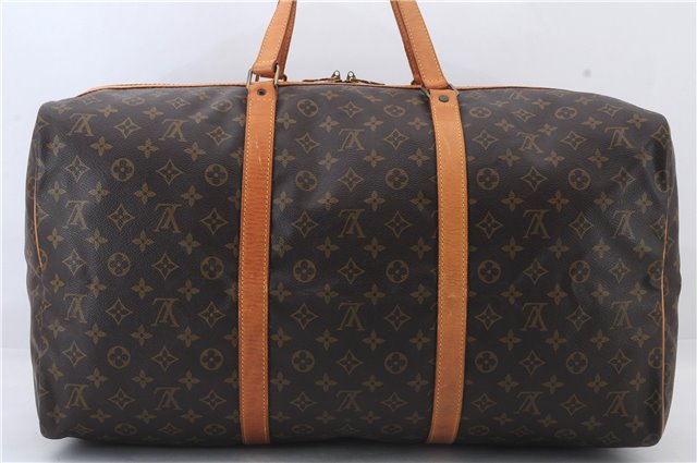 Authentic LOUIS VUITTON Monogram Sac Souple55 Hand Boston Bag M41622 LV 8073C