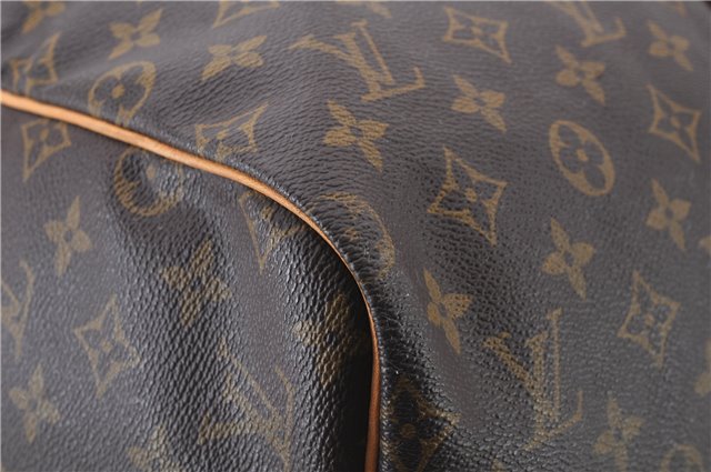 Authentic LOUIS VUITTON Monogram Sac Souple55 Hand Boston Bag M41622 LV 8073C