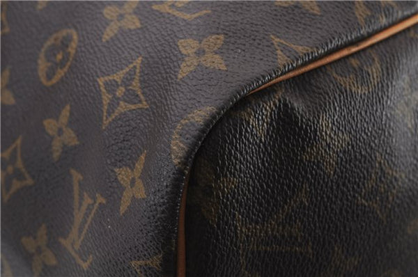 Authentic LOUIS VUITTON Monogram Sac Souple55 Hand Boston Bag M41622 LV 8073C