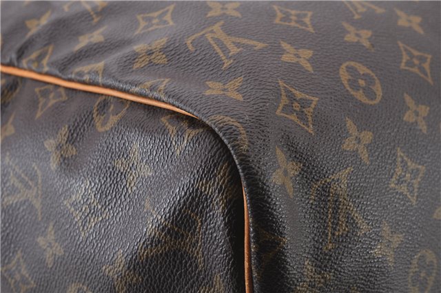 Authentic LOUIS VUITTON Monogram Sac Souple55 Hand Boston Bag M41622 LV 8073C
