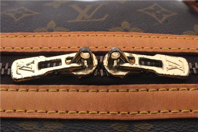 Authentic LOUIS VUITTON Monogram Sac Souple55 Hand Boston Bag M41622 LV 8073C