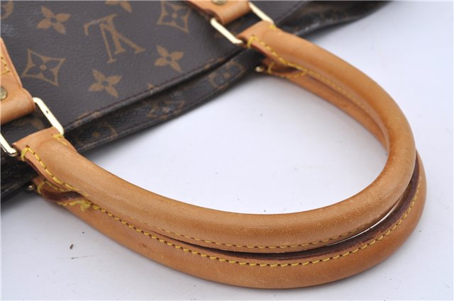 Authentic LOUIS VUITTON Monogram Sac Plat Hand Bag M51140 LV Junk 8074C