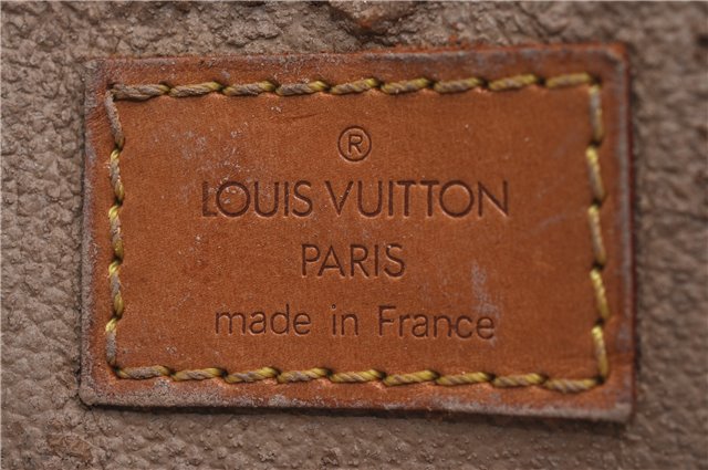 Authentic LOUIS VUITTON Monogram Sac Plat Hand Bag M51140 LV Junk 8074C