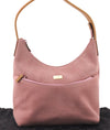 Authentic GUCCI Vintage Shoulder Hand Bag Purse Suede Leather 0013386 Pink 8074E