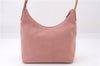 Authentic GUCCI Vintage Shoulder Hand Bag Purse Suede Leather 0013386 Pink 8074E