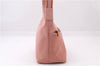 Authentic GUCCI Vintage Shoulder Hand Bag Purse Suede Leather 0013386 Pink 8074E