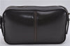 Authentic BURBERRY Vintage Leather Shoulder Cross Body Bag Purse Brown 8075D