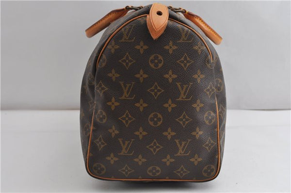 Authentic Louis Vuitton Monogram Speedy 40 Hand Boston Bag M41522 LV 8077F