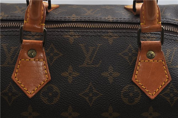 Authentic Louis Vuitton Monogram Speedy 40 Hand Boston Bag M41522 LV 8077F