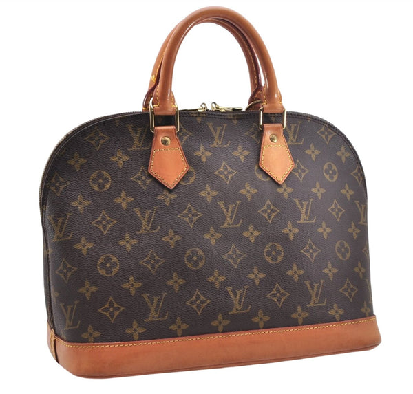 Authentic Louis Vuitton Monogram Alma Hand Bag Purse M51130 LV 8088E