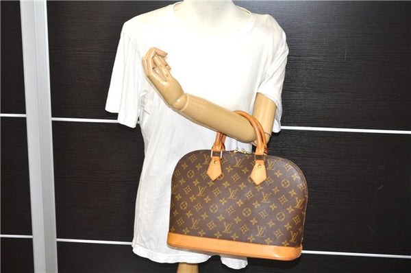 Authentic Louis Vuitton Monogram Alma Hand Bag Purse M51130 LV 8088E