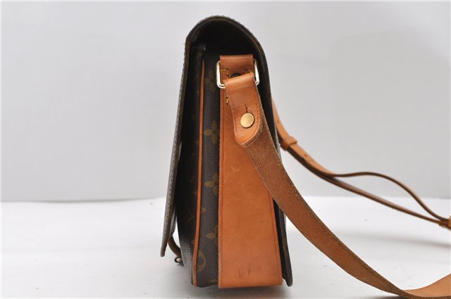 Auth LOUIS VUITTON Monogram Cartouchiere GM Shoulder Cross Bag Old Model 8089C