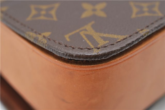 Auth LOUIS VUITTON Monogram Cartouchiere GM Shoulder Cross Bag Old Model 8089C