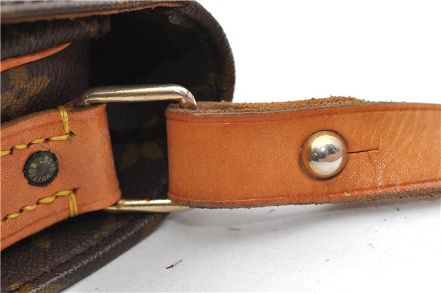 Auth LOUIS VUITTON Monogram Cartouchiere GM Shoulder Cross Bag Old Model 8089C