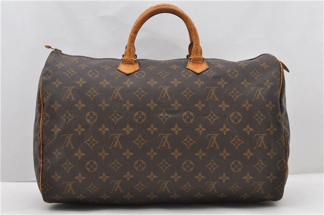 Authentic LOUIS VUITTON Monogram Speedy 40 Hand Bag M41522 LV 8092C