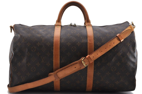 Auth LOUIS VUITTON Monogram Keepall Bandouliere 50 Boston Bag M41416 LV 8097C