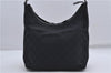 Authentic GUCCI Shoulder Hand Bag Purse GG Canvas Leather 0000602 Black 8097D