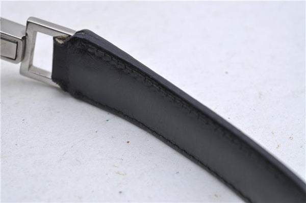 Authentic GUCCI Shoulder Hand Bag Purse GG Canvas Leather 0000602 Black 8097D