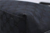 Authentic GUCCI Shoulder Hand Bag Purse GG Canvas Leather 0000602 Black 8097D