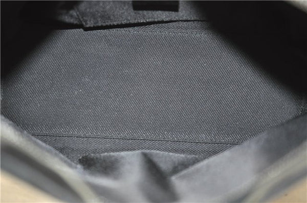 Authentic GUCCI Shoulder Hand Bag Purse GG Canvas Leather 0000602 Black 8097D